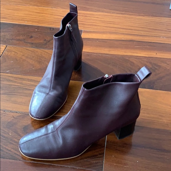 Everlane Shoes - Everlane Day Boot Burgundy Red
